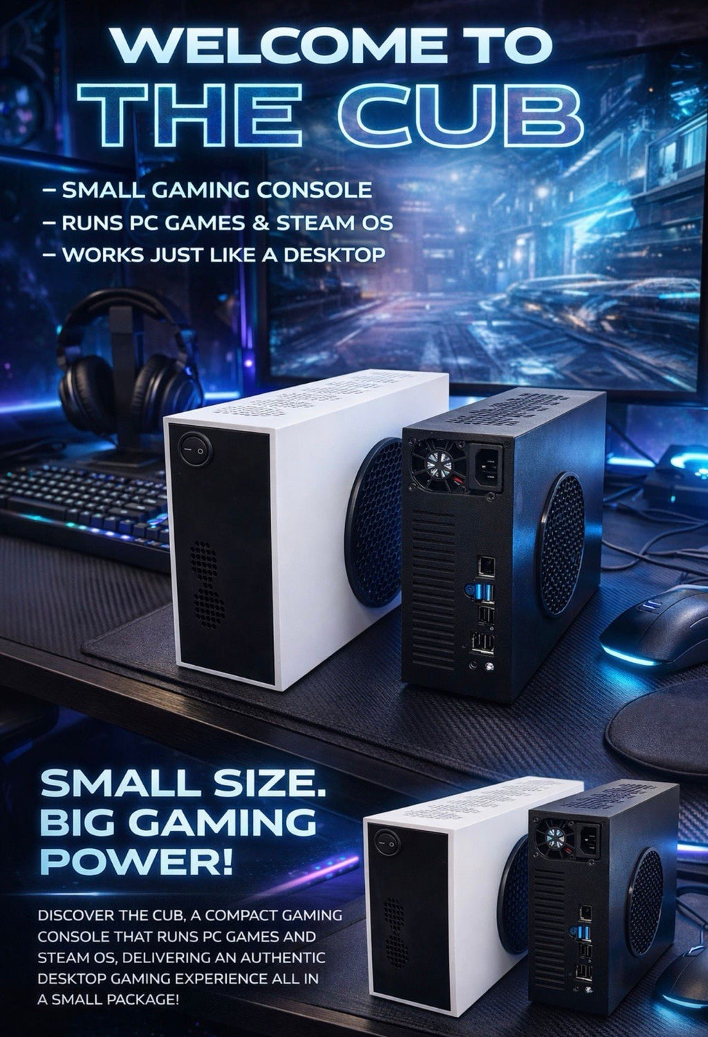 Cub Console style Gaming machine